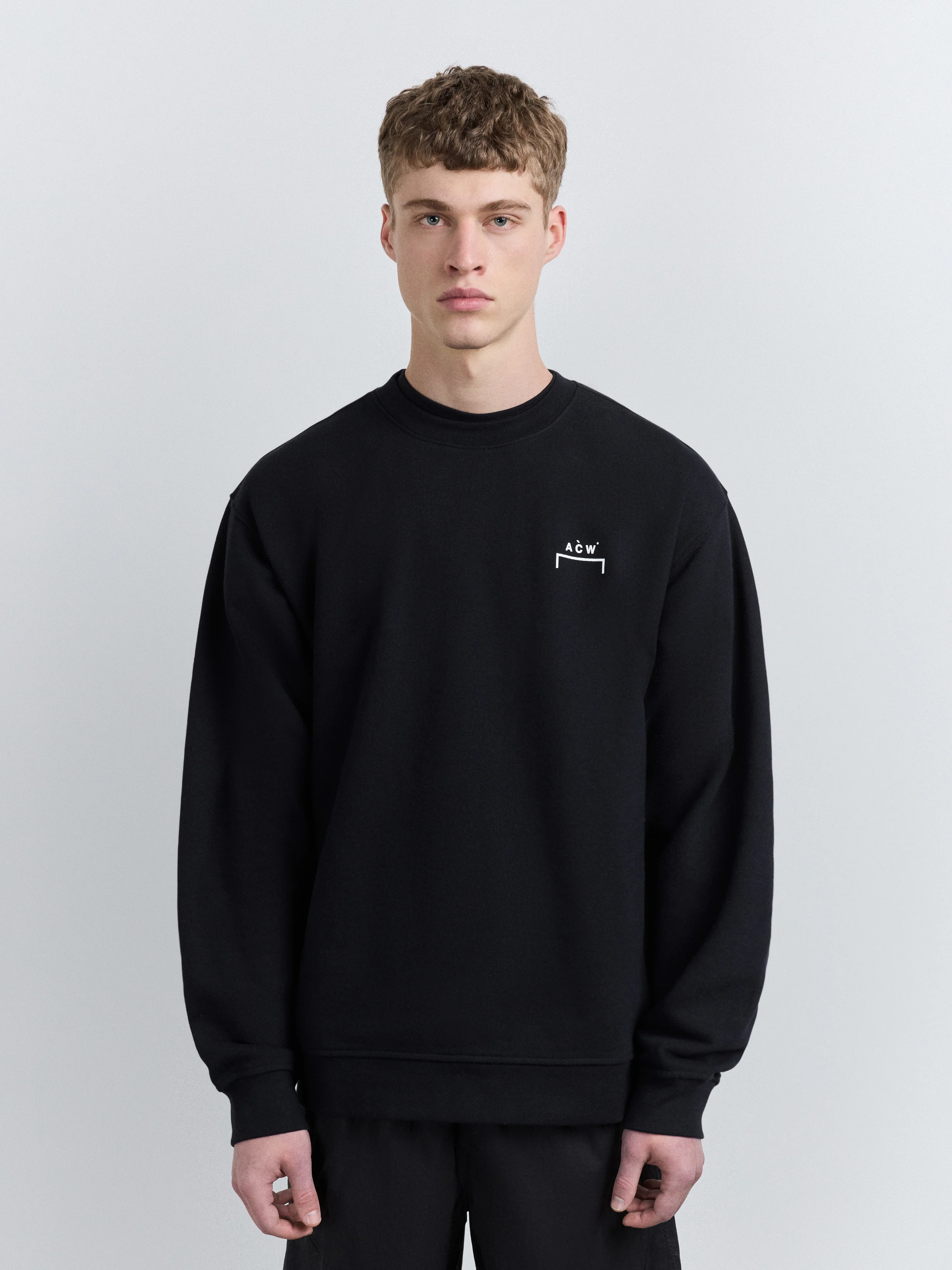 Burcham Logo Crew Black - Image 3