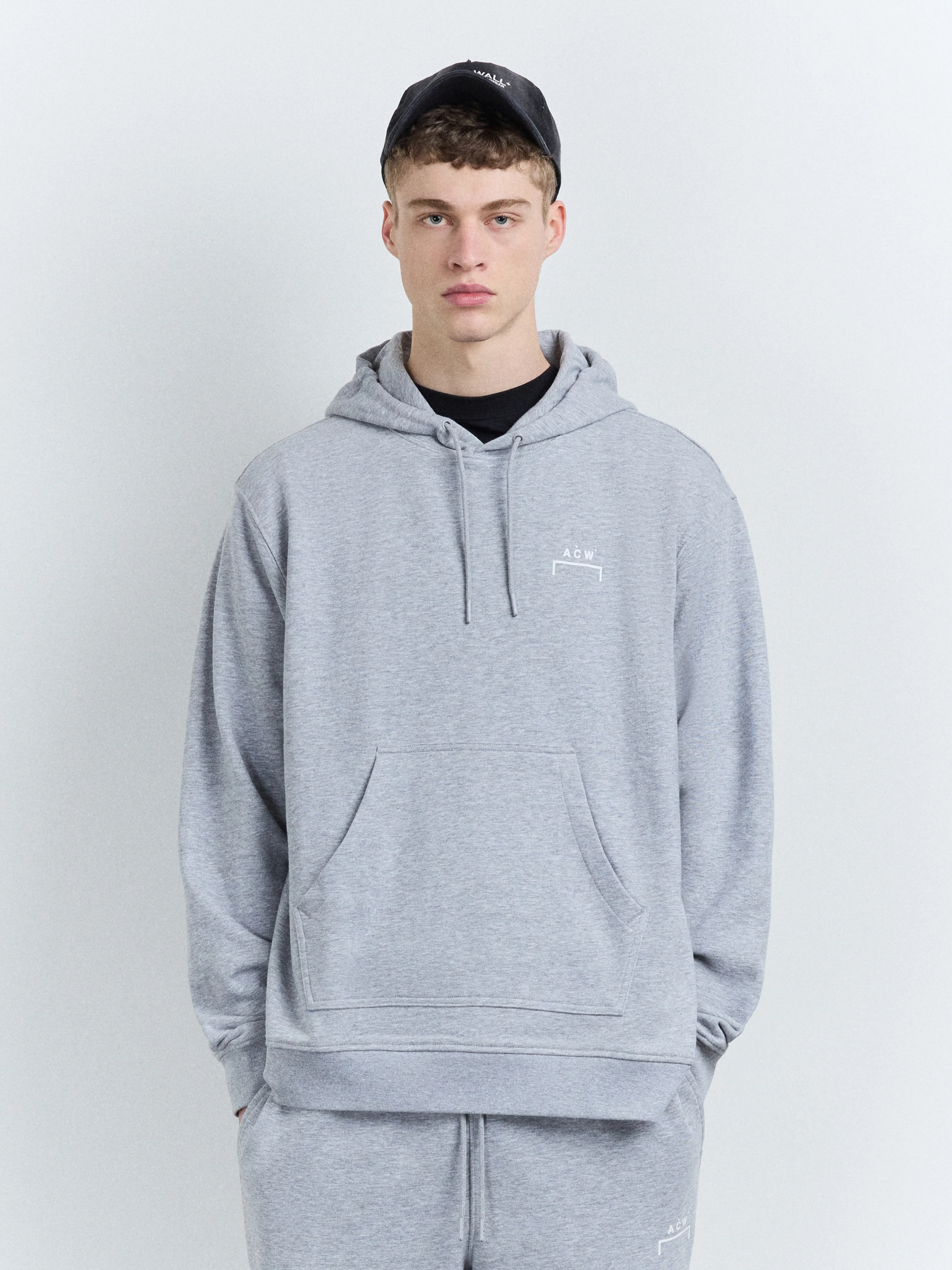 Balmore Logo Hoodie Grey Marl - Image 3