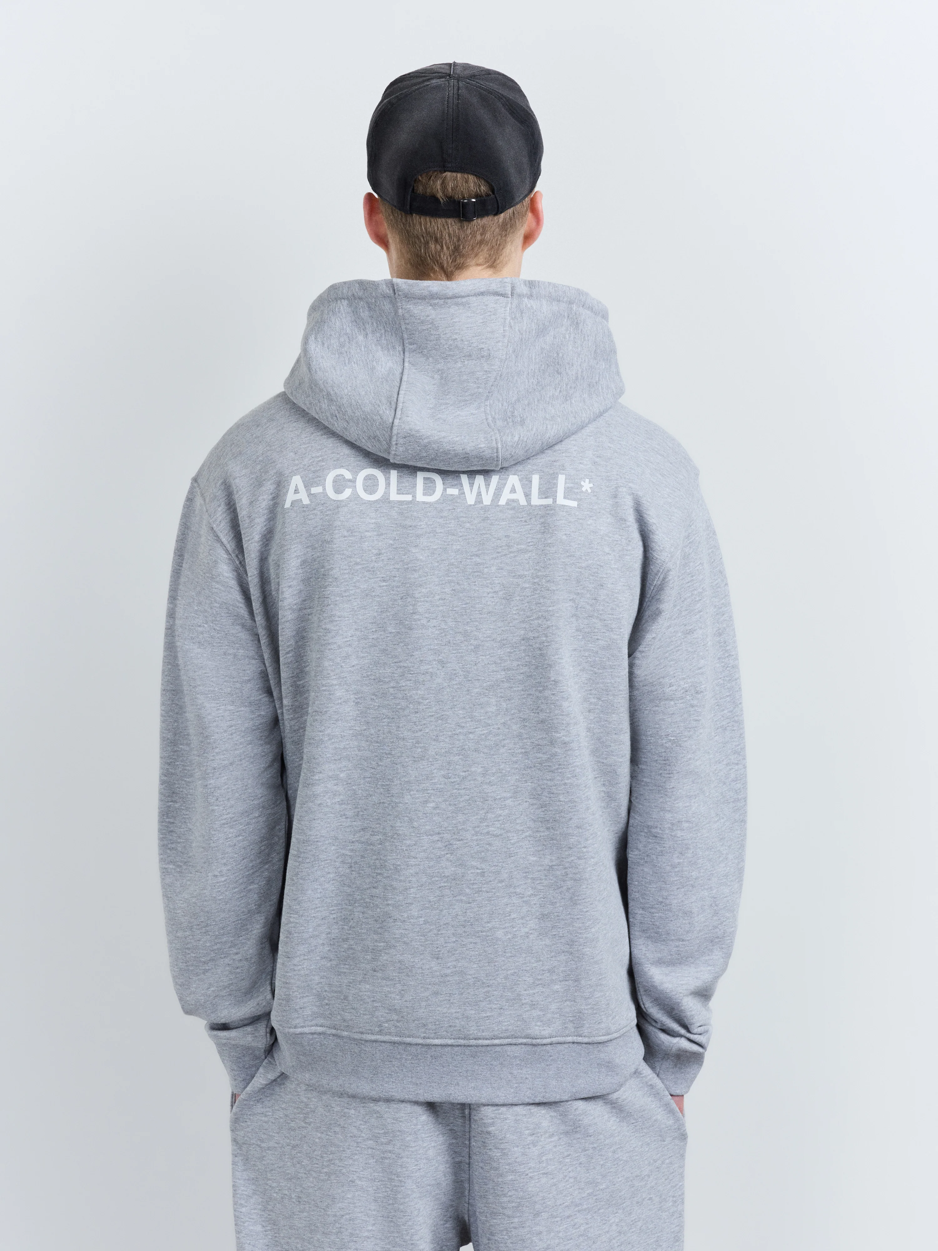Balmore Logo Hoodie Grey Marl - Image 4