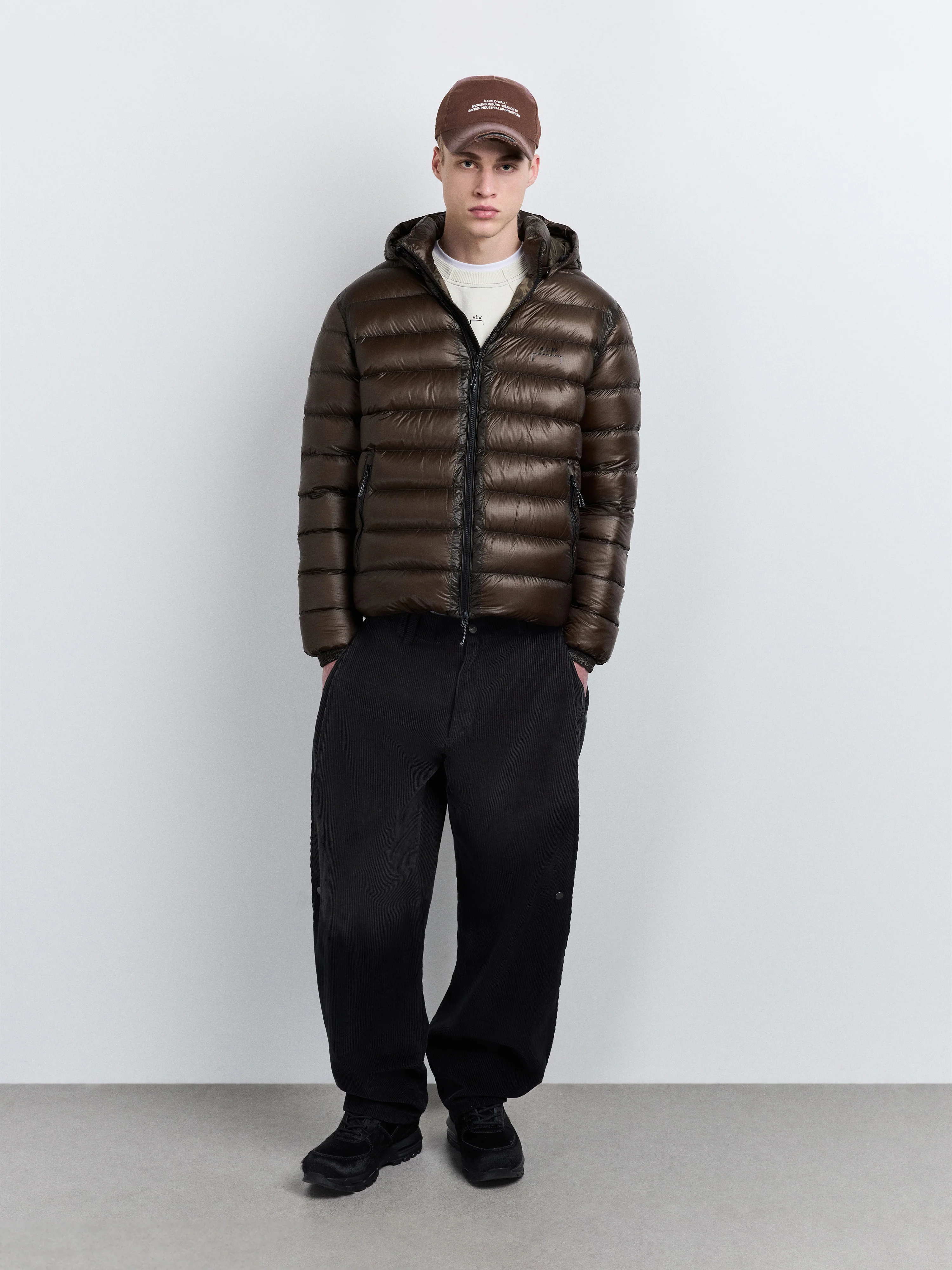 Docklands Light Down Jacket Brown - Image 3