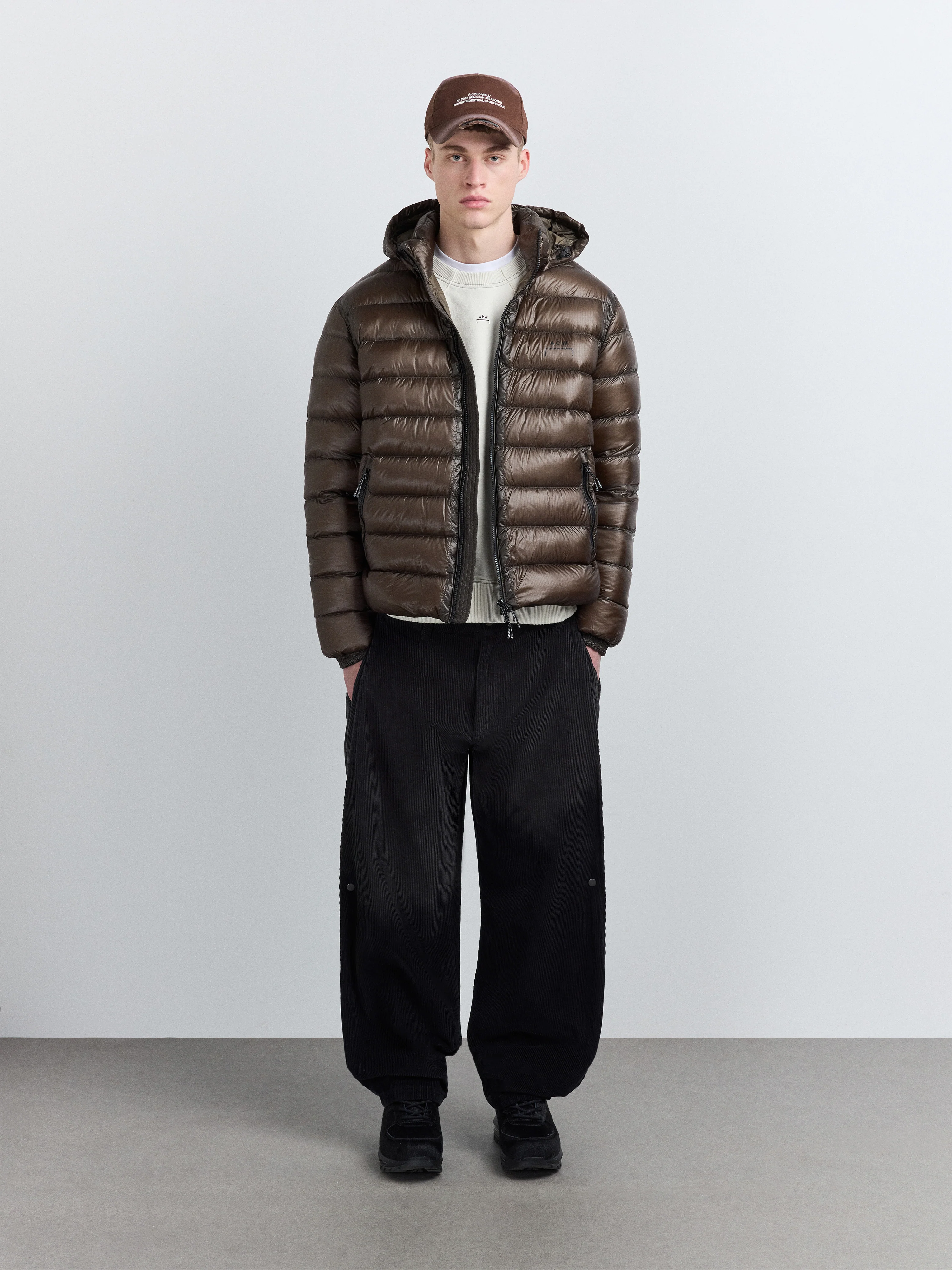 Docklands Light Down Jacket Brown - Image 4