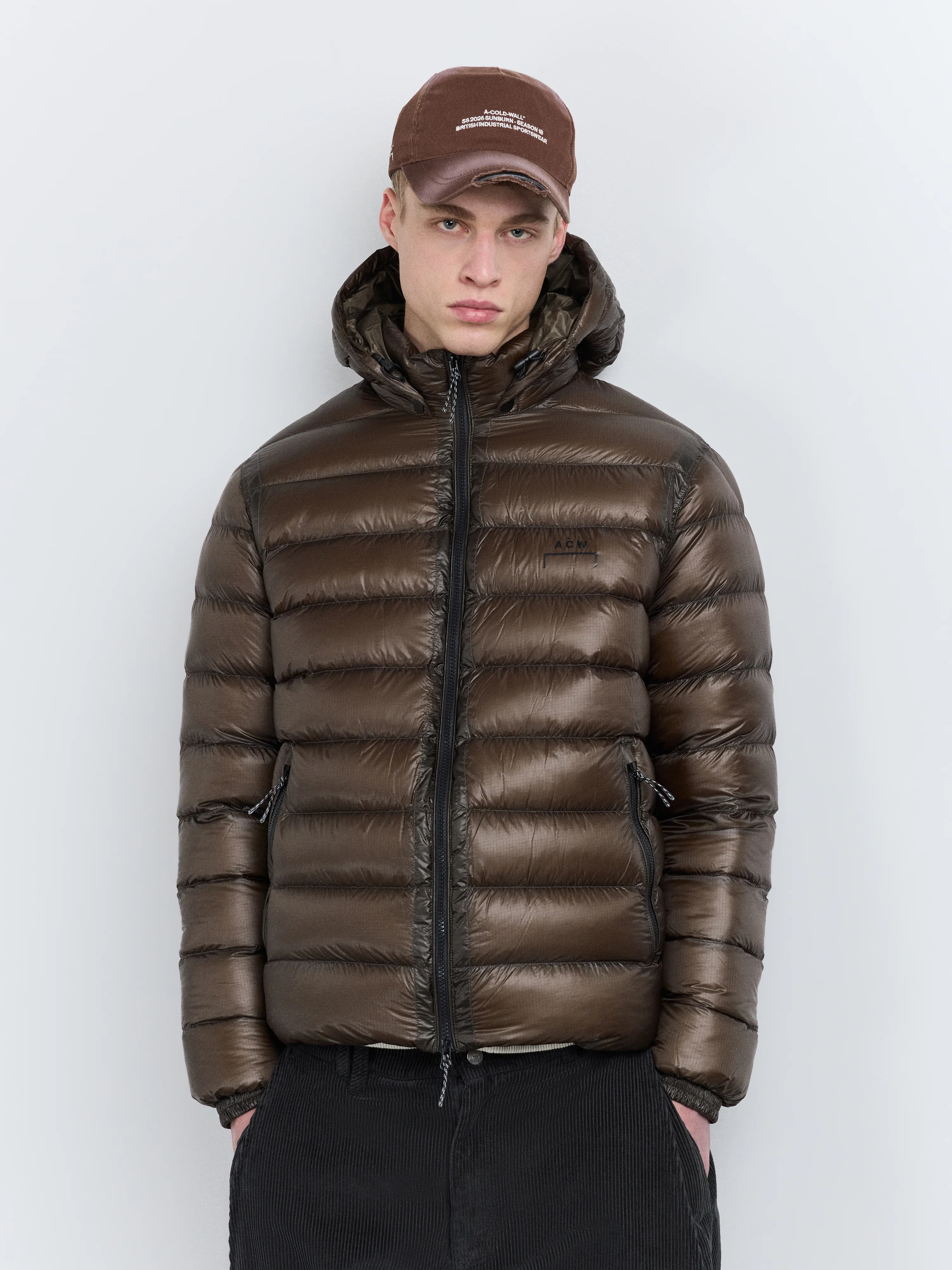 Docklands Light Down Jacket Brown - Image 5