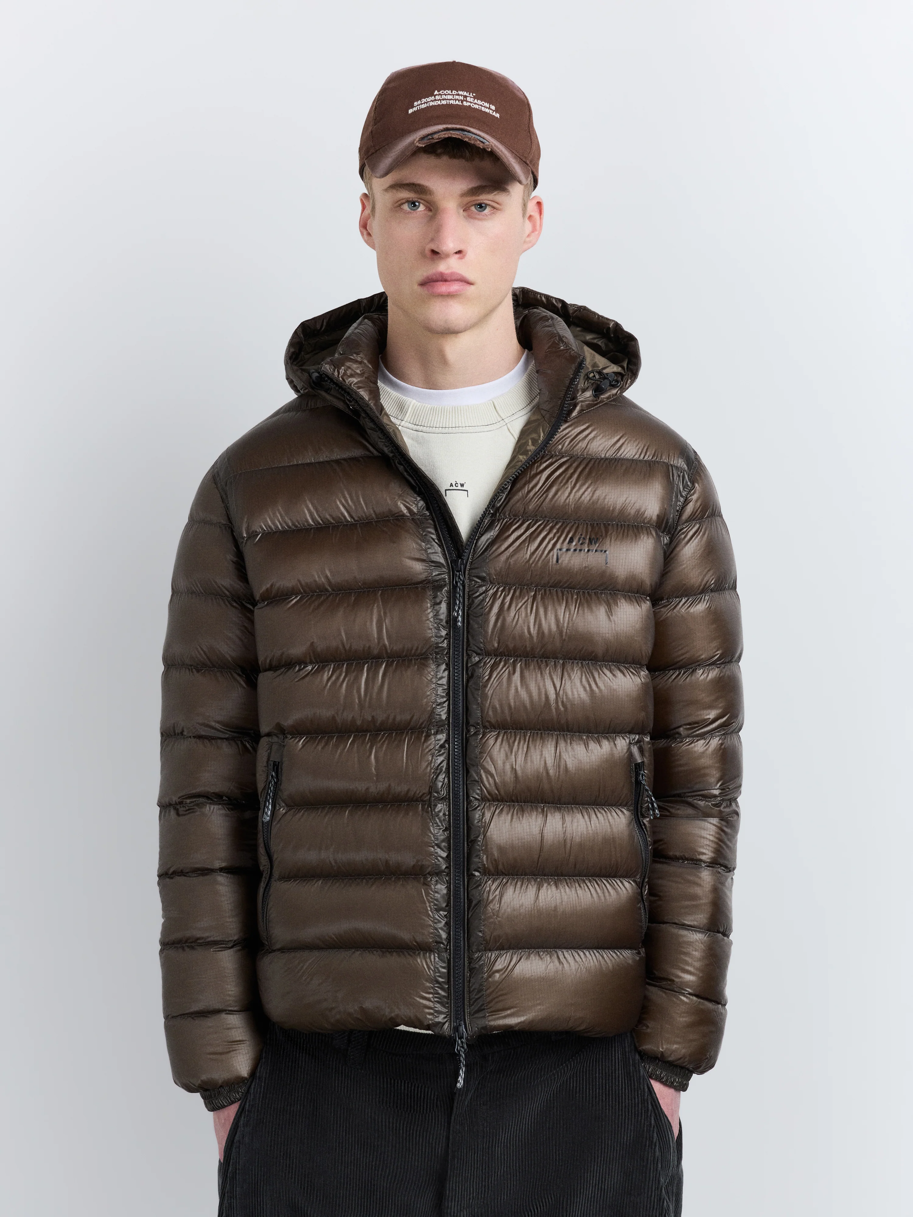 Docklands Light Down Jacket Brown - Image 7