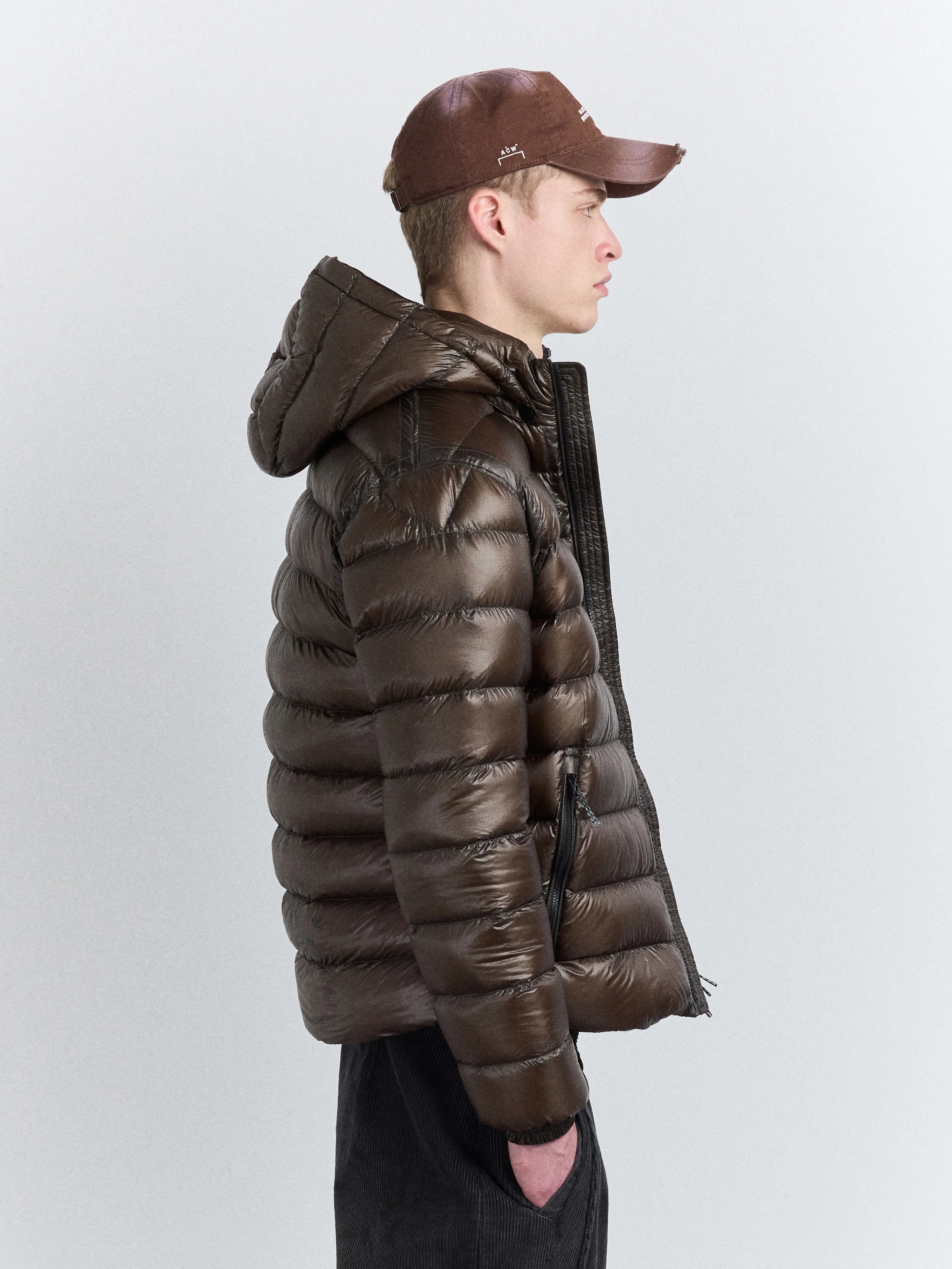 Docklands Light Down Jacket Brown - Image 9