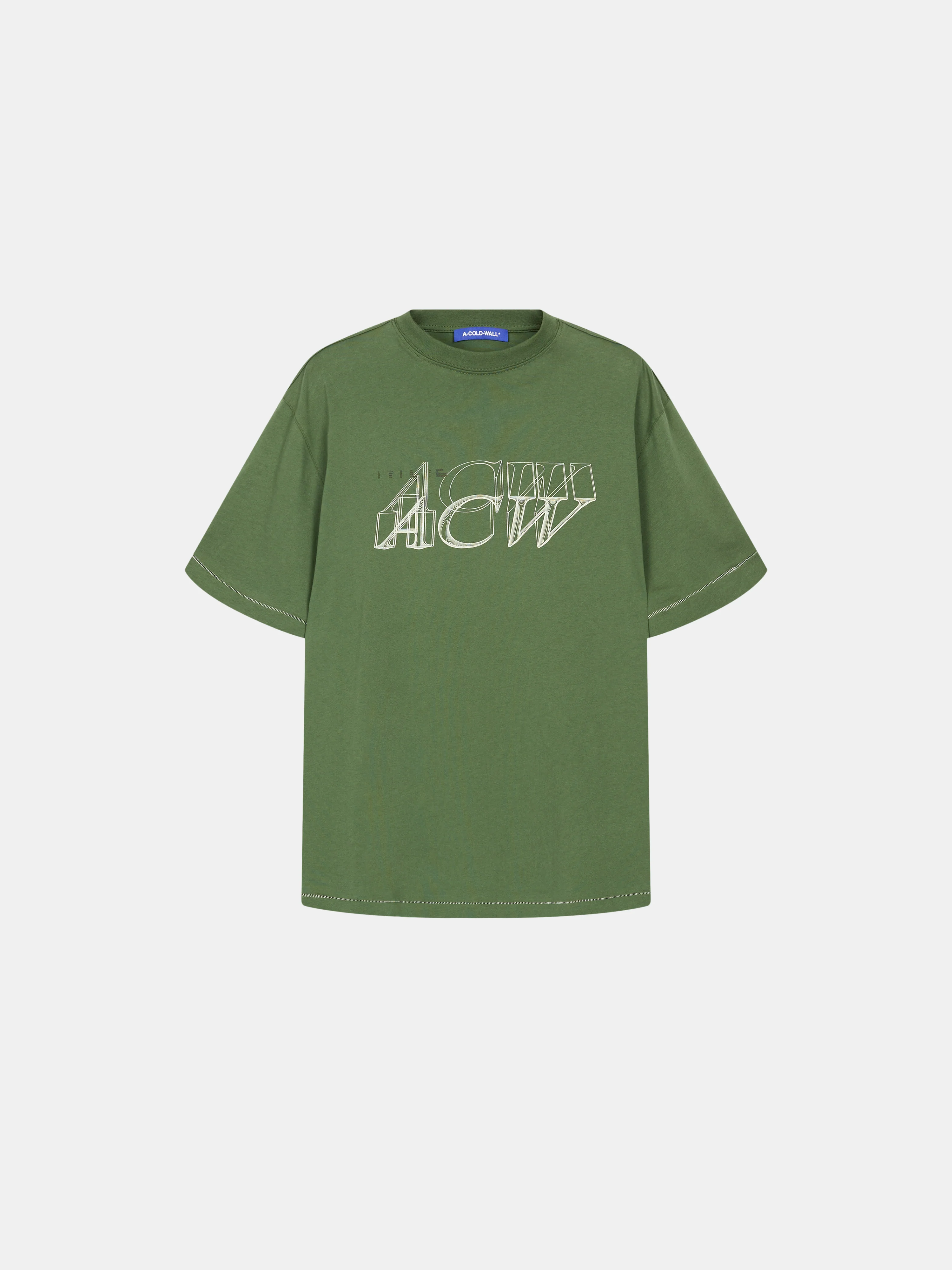 Serif T-Shirt Moss