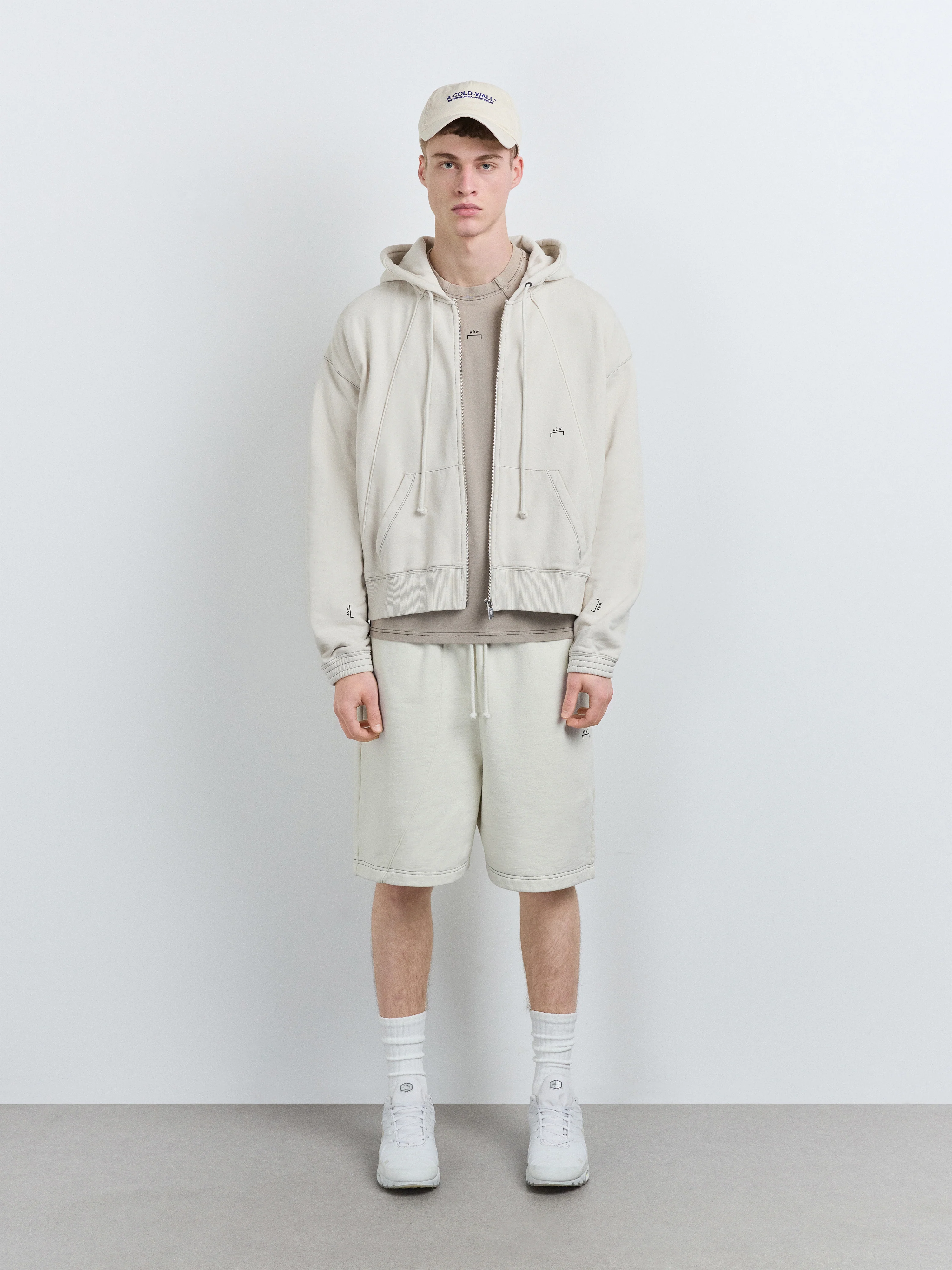 Millbank Zip Hoodie Bone - Image 3