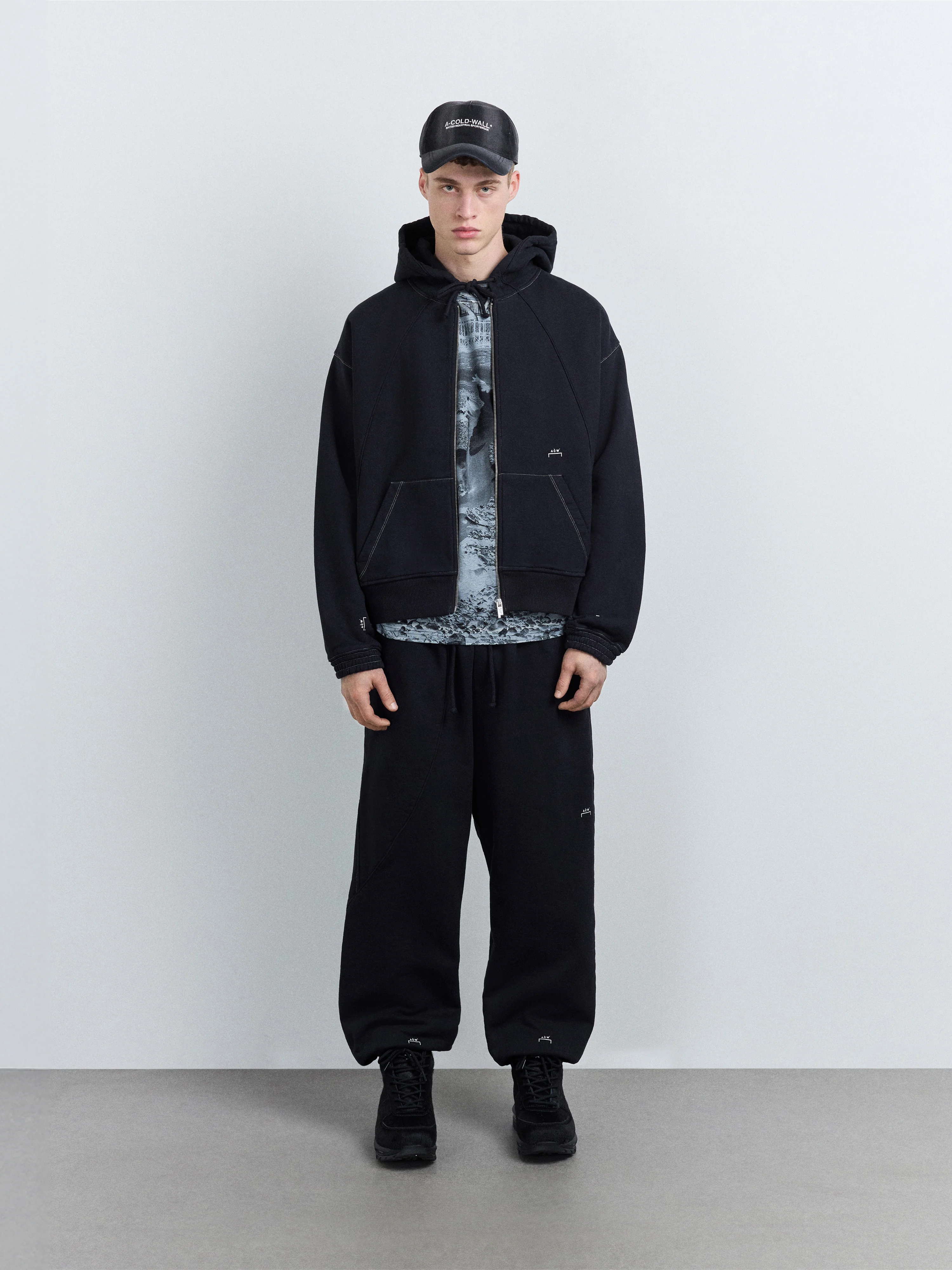 Millbank Zip Hoodie Onyx - Image 3