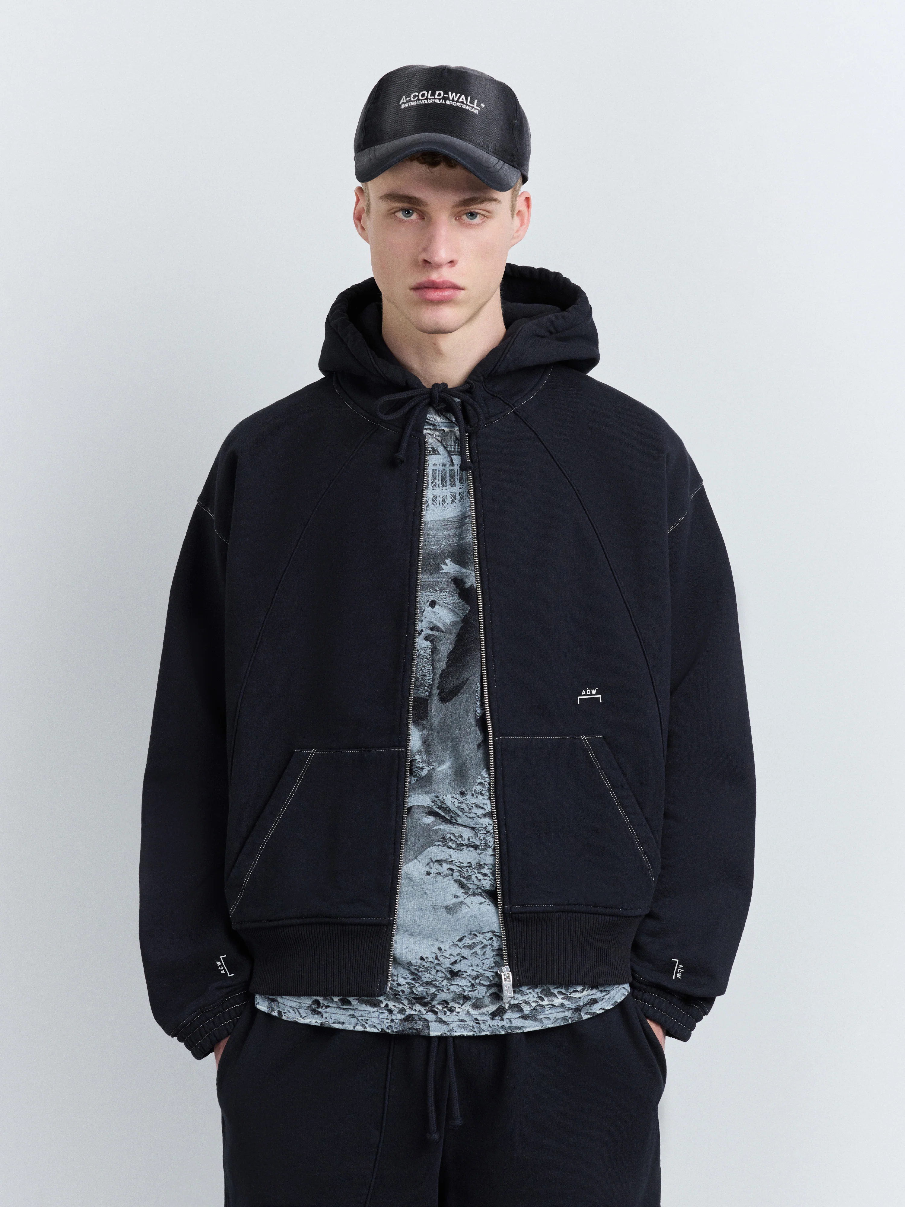 Millbank Zip Hoodie Onyx - Image 4
