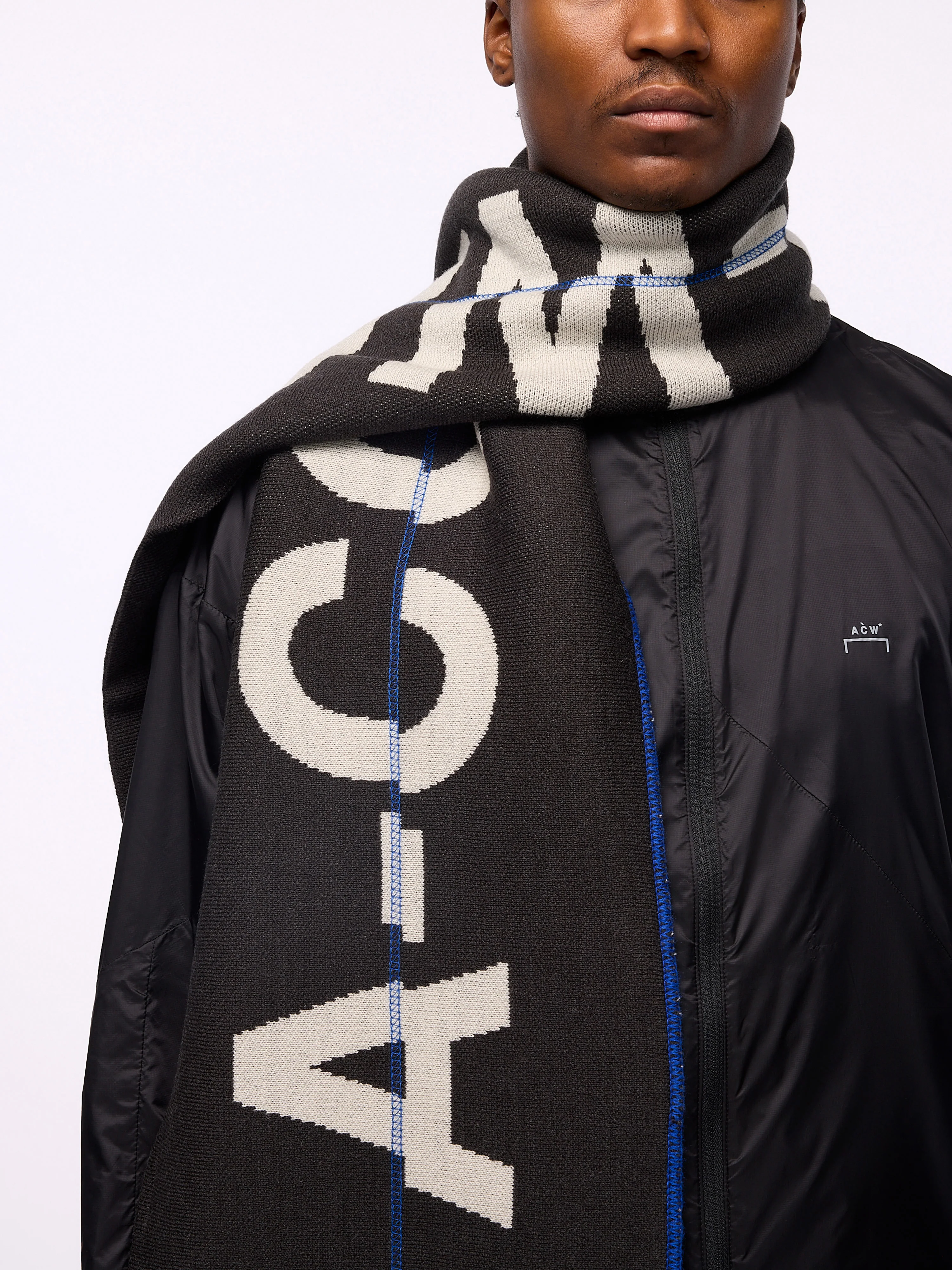Typographic Scarf Slate - Image 4