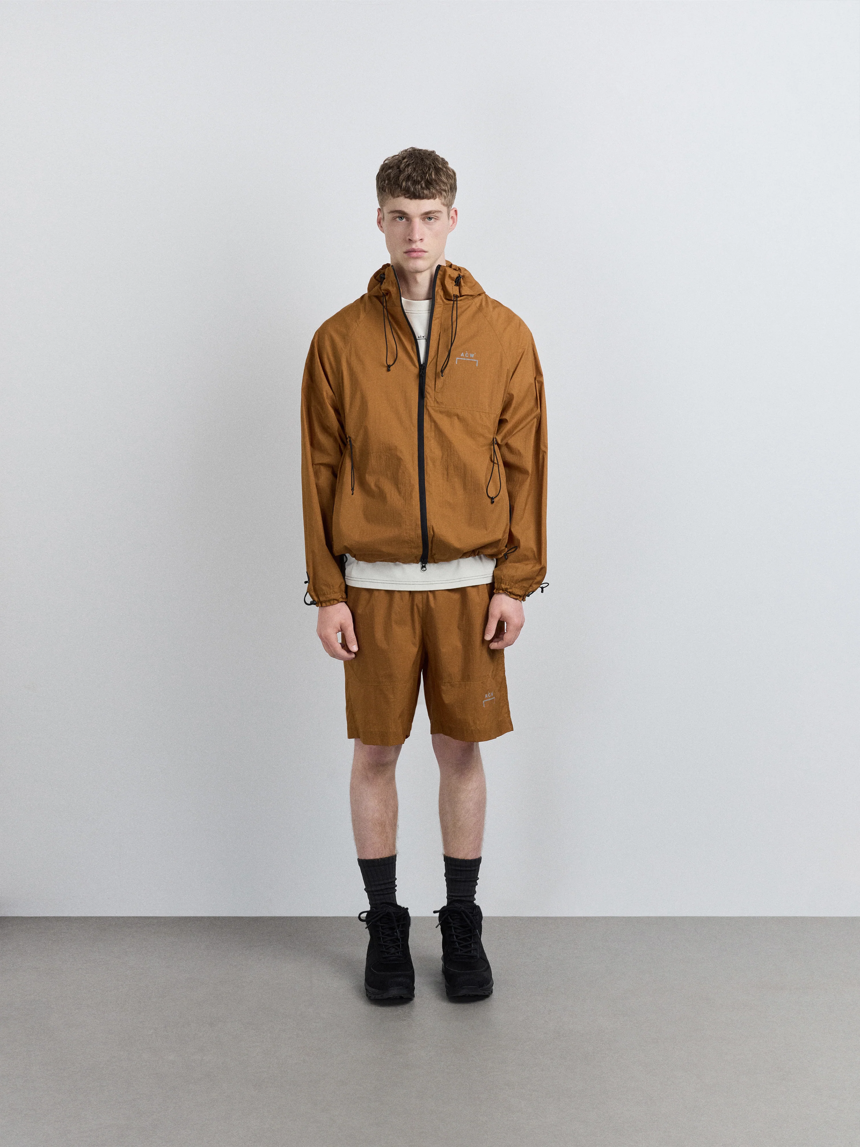 Balfron Hooded Jacket Rust - Image 3