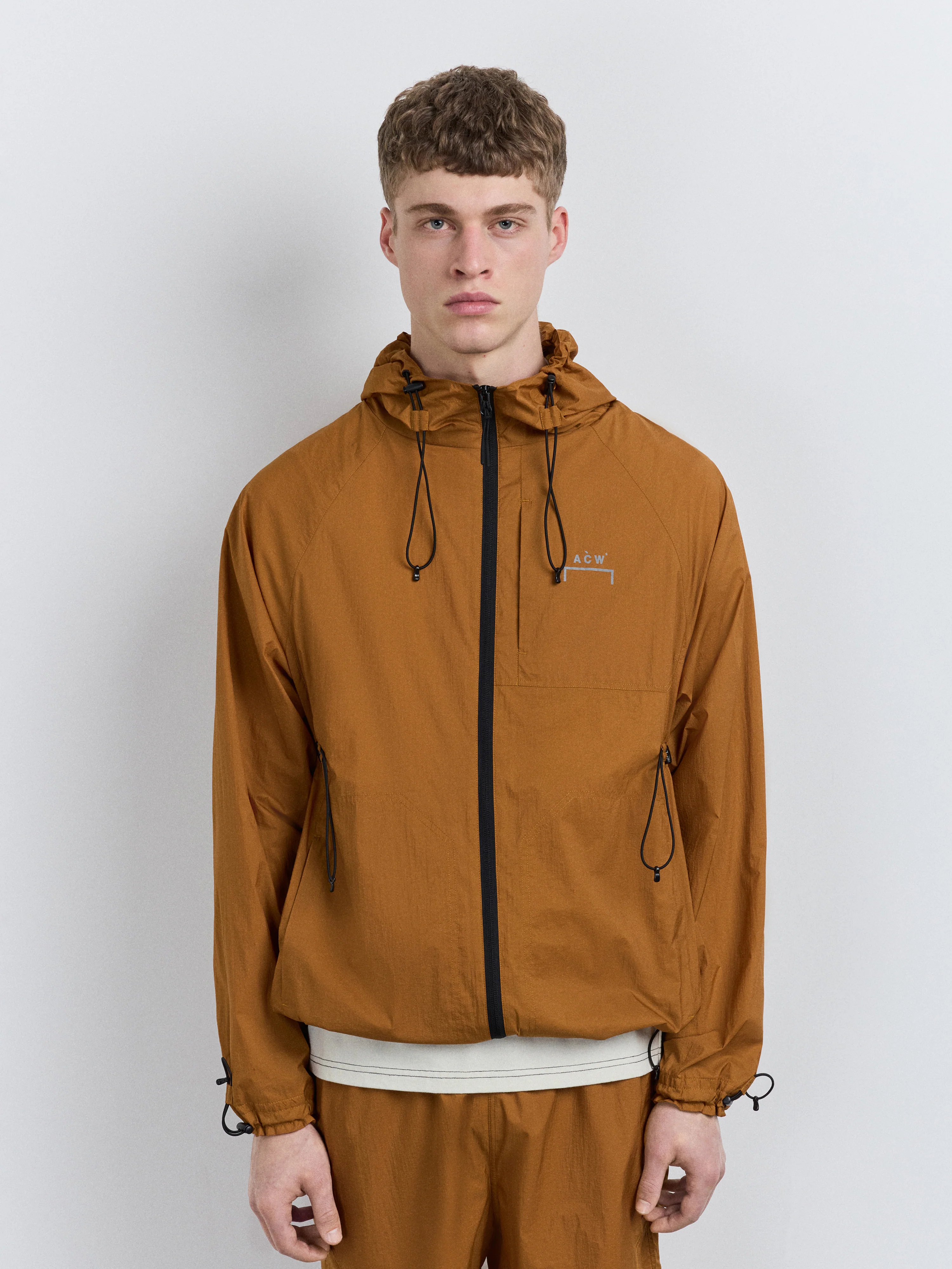 Balfron Hooded Jacket Rust - Image 4