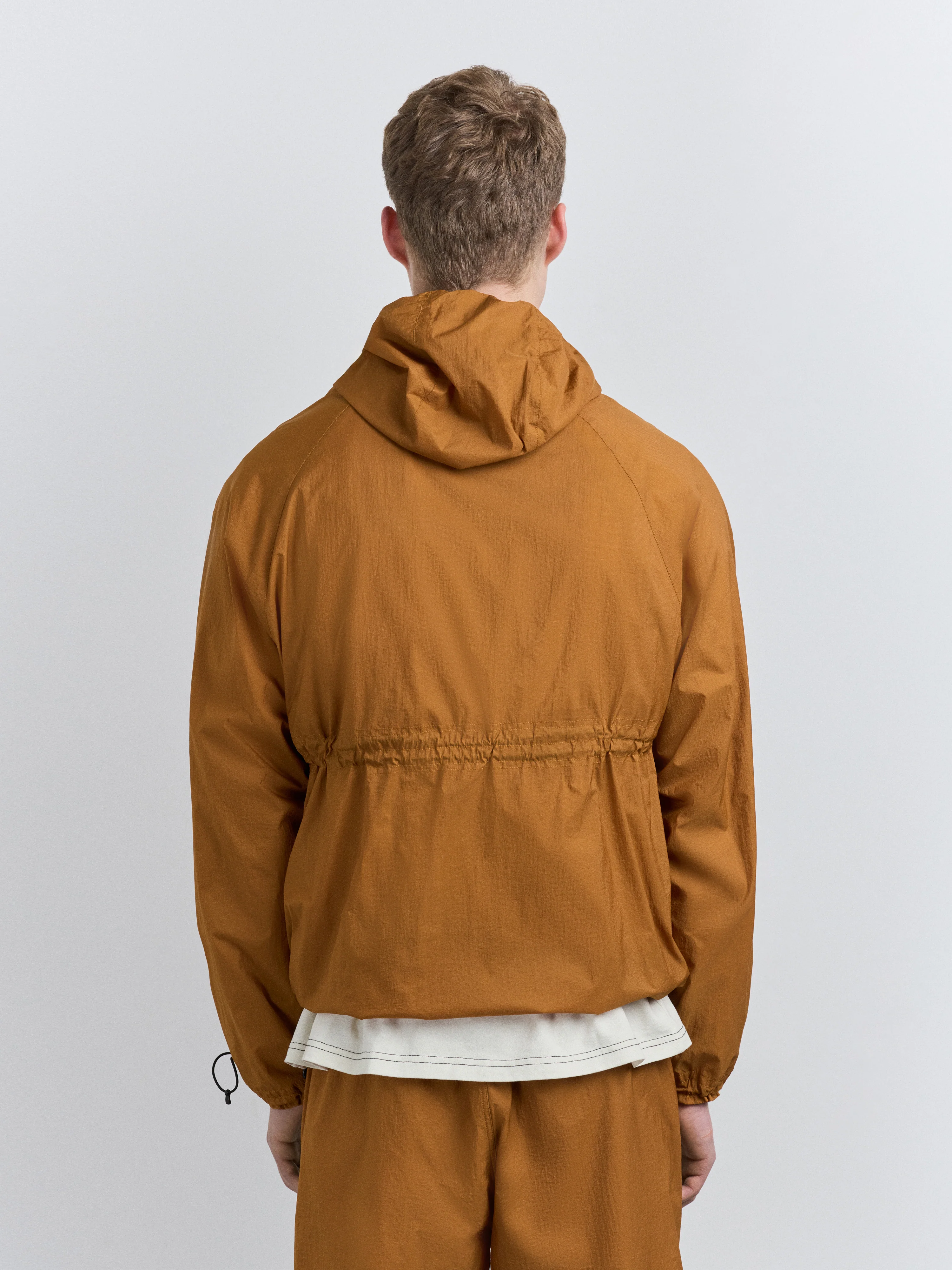 Balfron Hooded Jacket Rust - Image 5