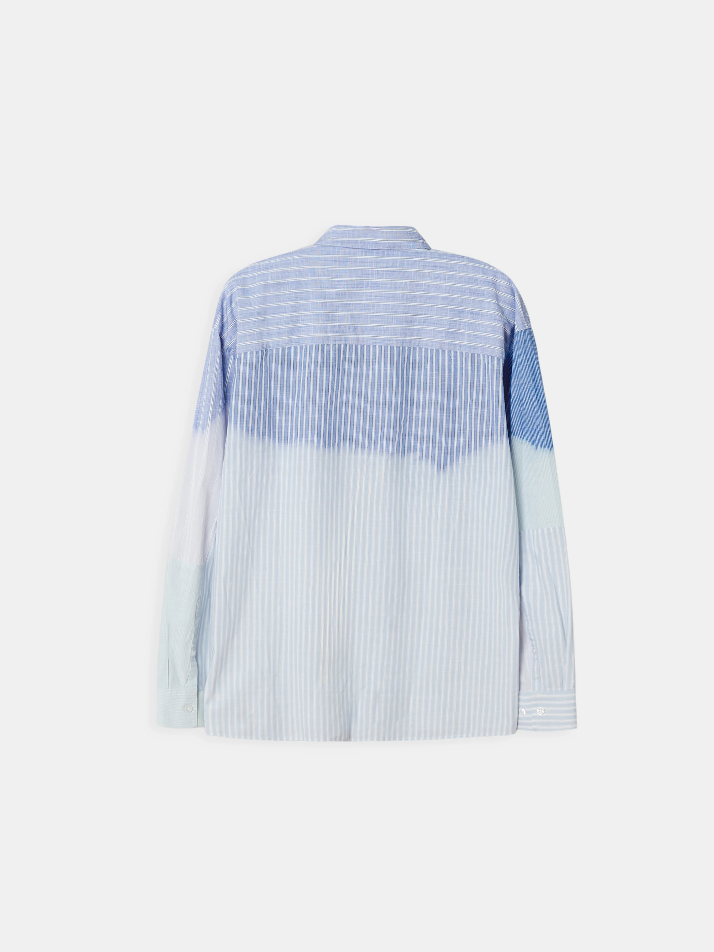 Fade Out Stripe Shirt Blue - Image 2