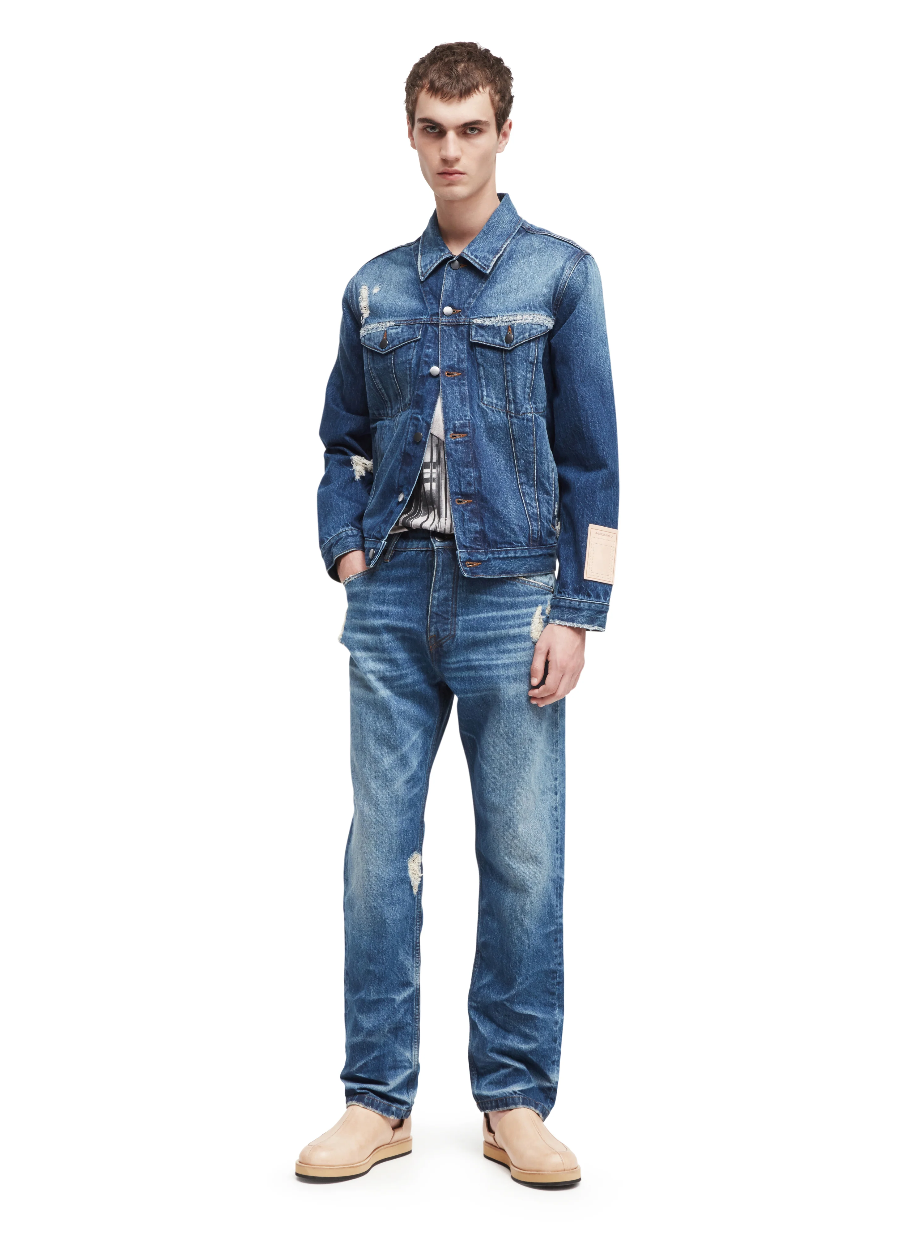 Foundry Selvedge Jacket Washed Indigo - Image 2