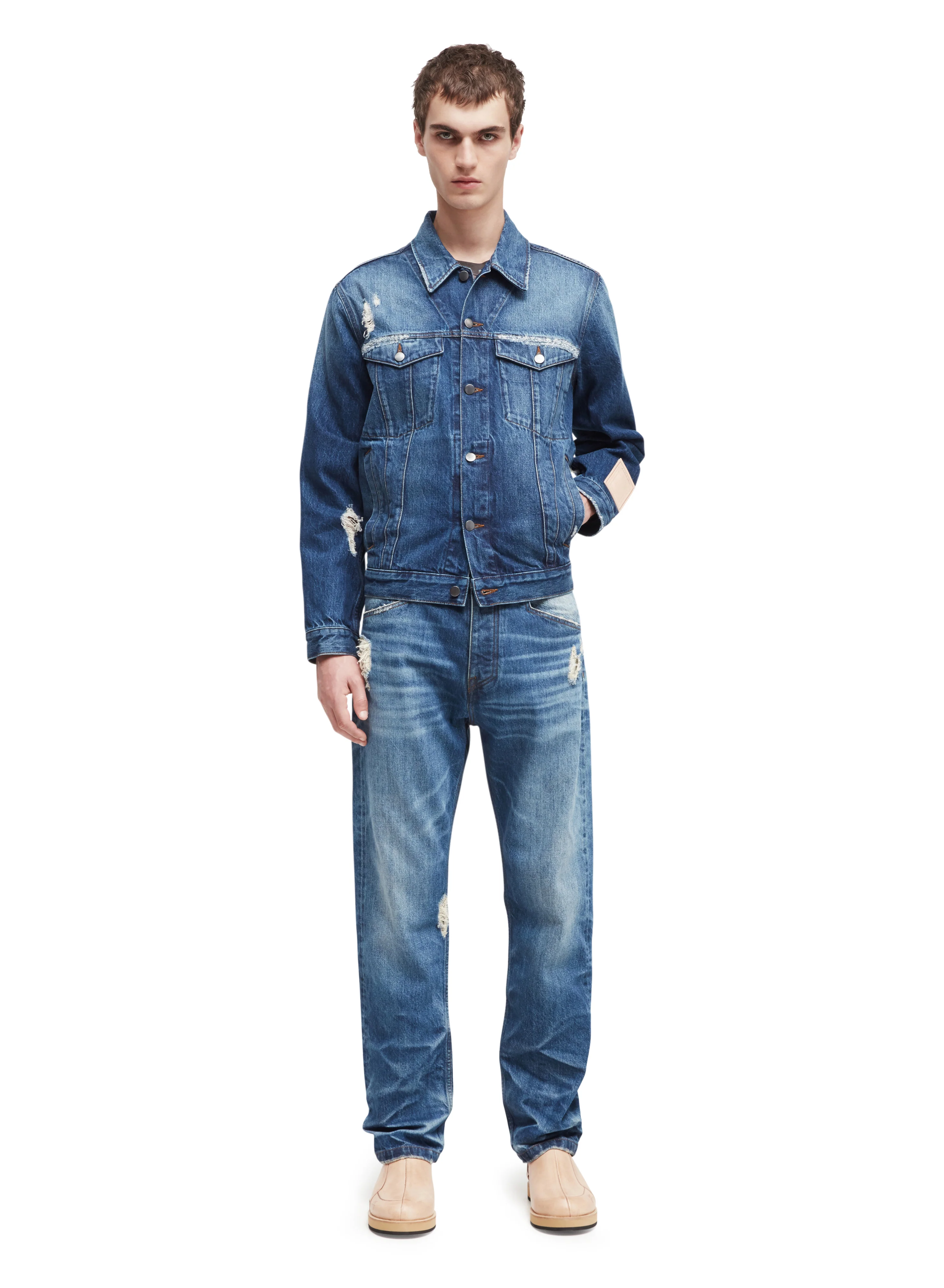 Foundry Selvedge Jacket Washed Indigo - Image 3