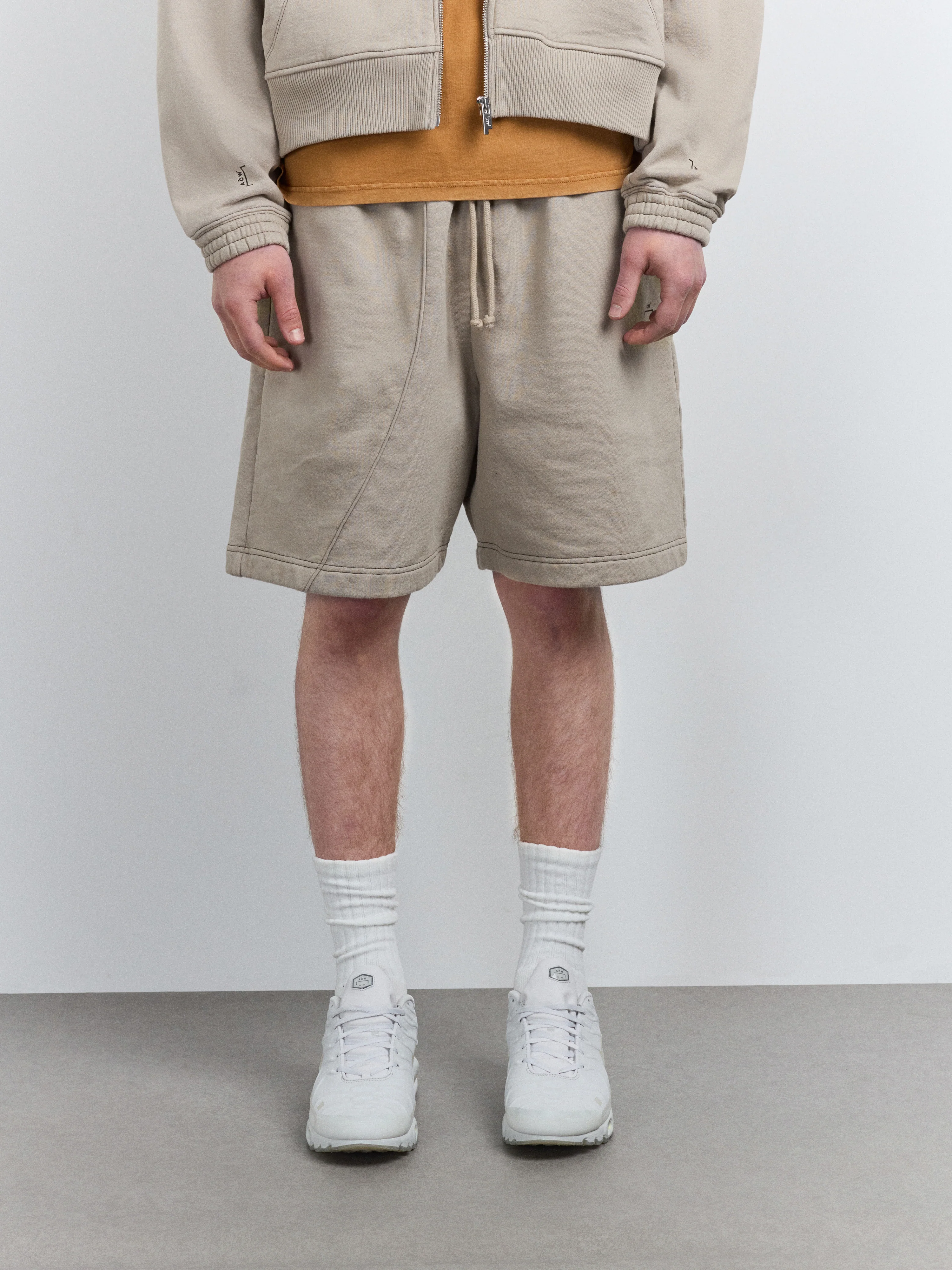 Millbank Sweat Shorts Taupe - Image 3