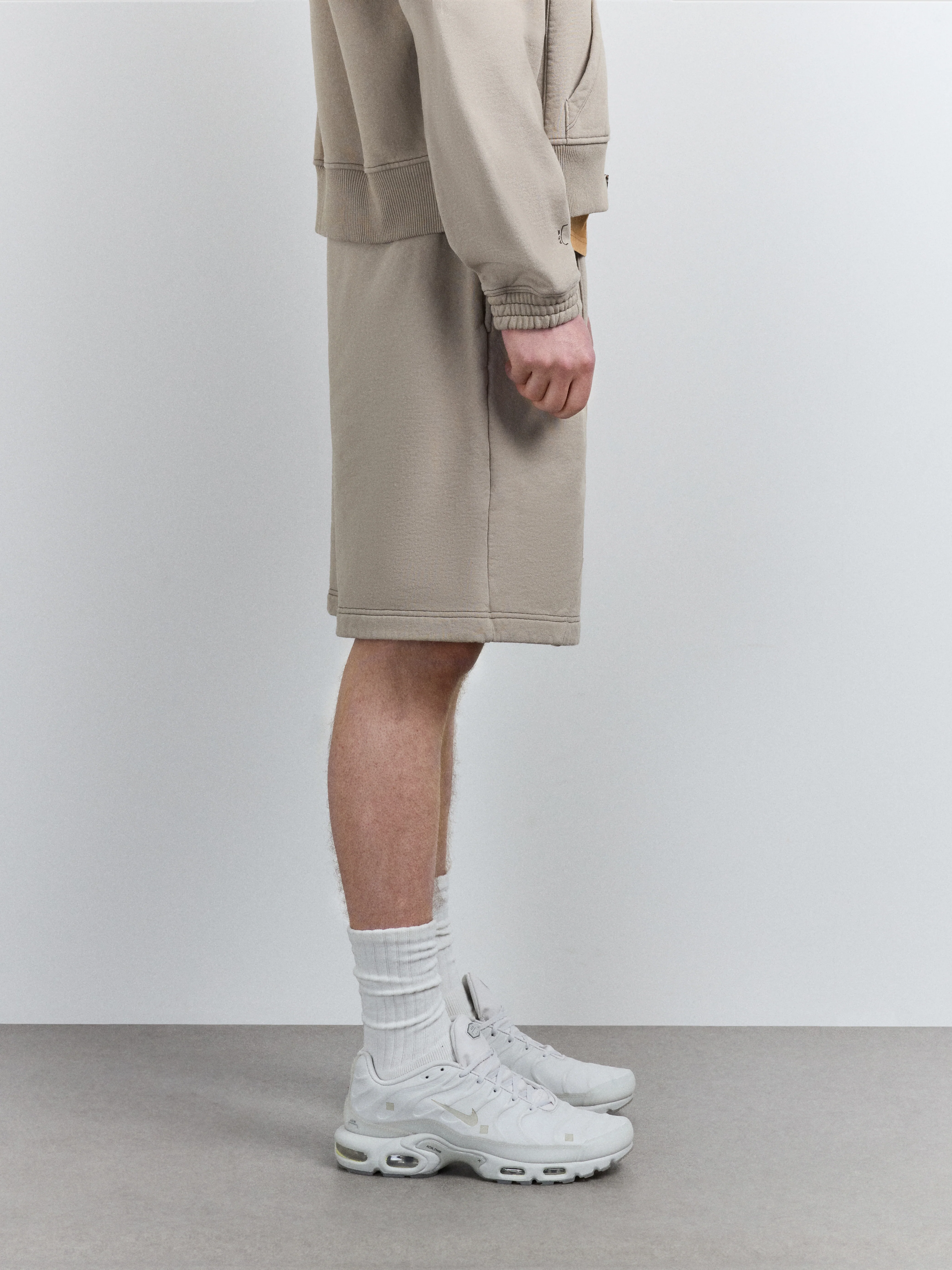 Millbank Sweat Shorts Taupe - Image 4