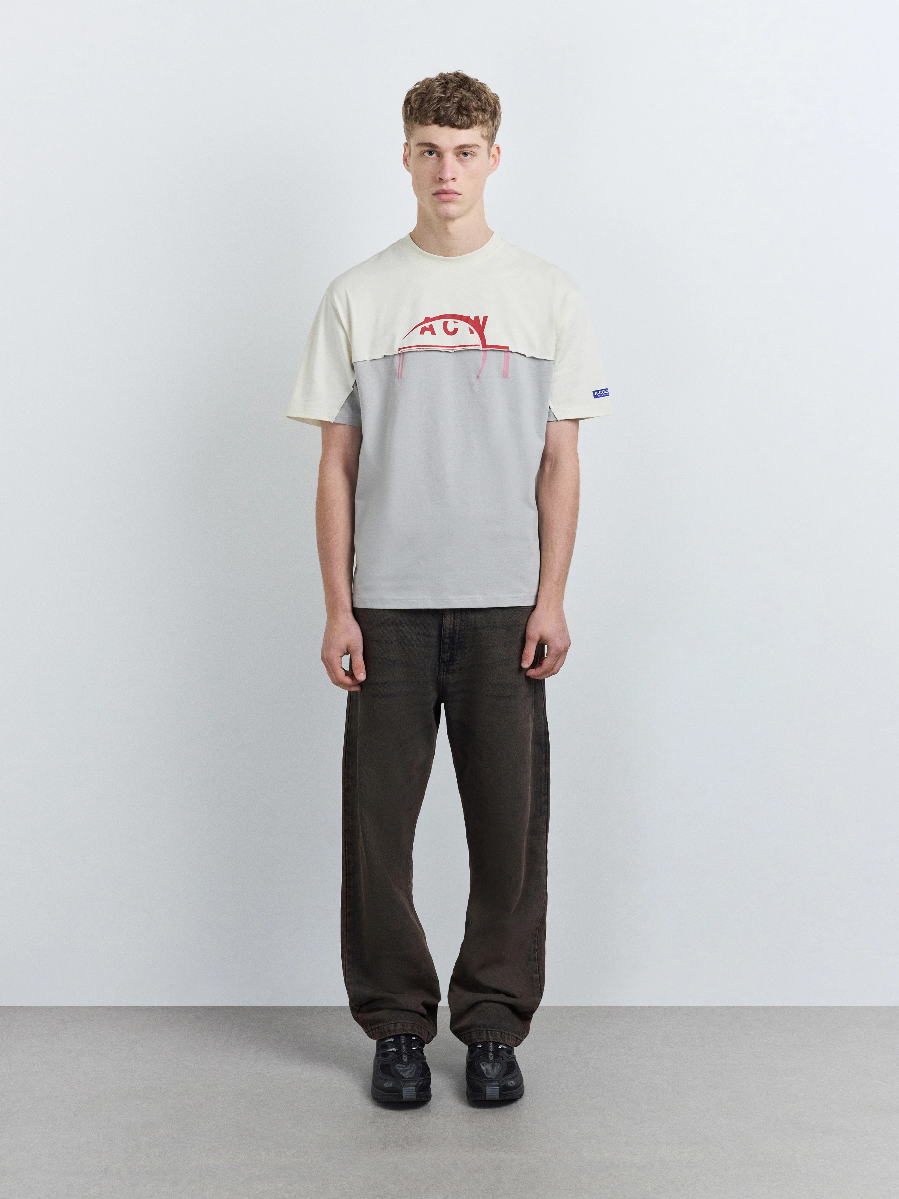 Split Logo T-Shirt Shale - Image 3