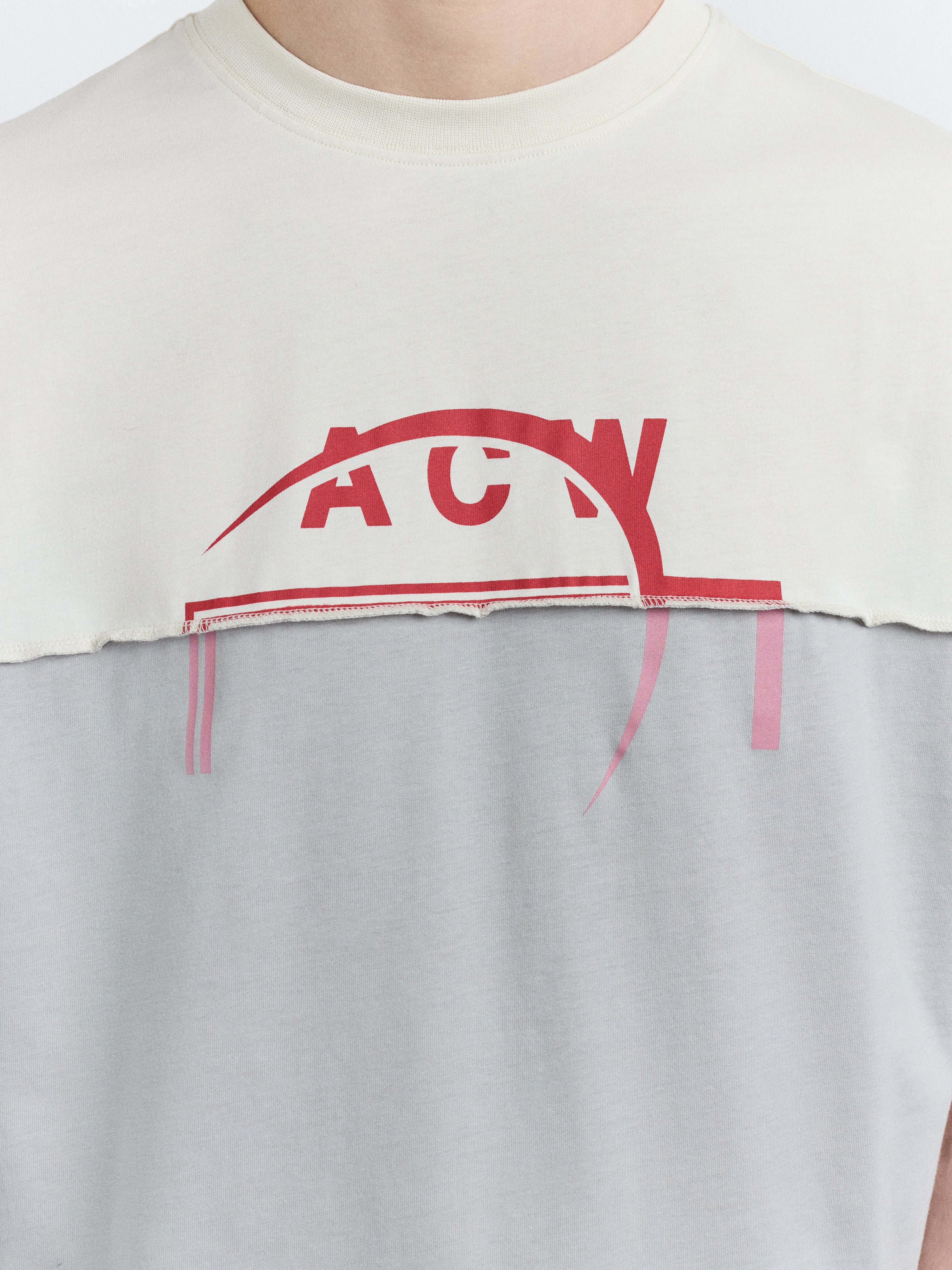 Split Logo T-Shirt Shale - Image 6