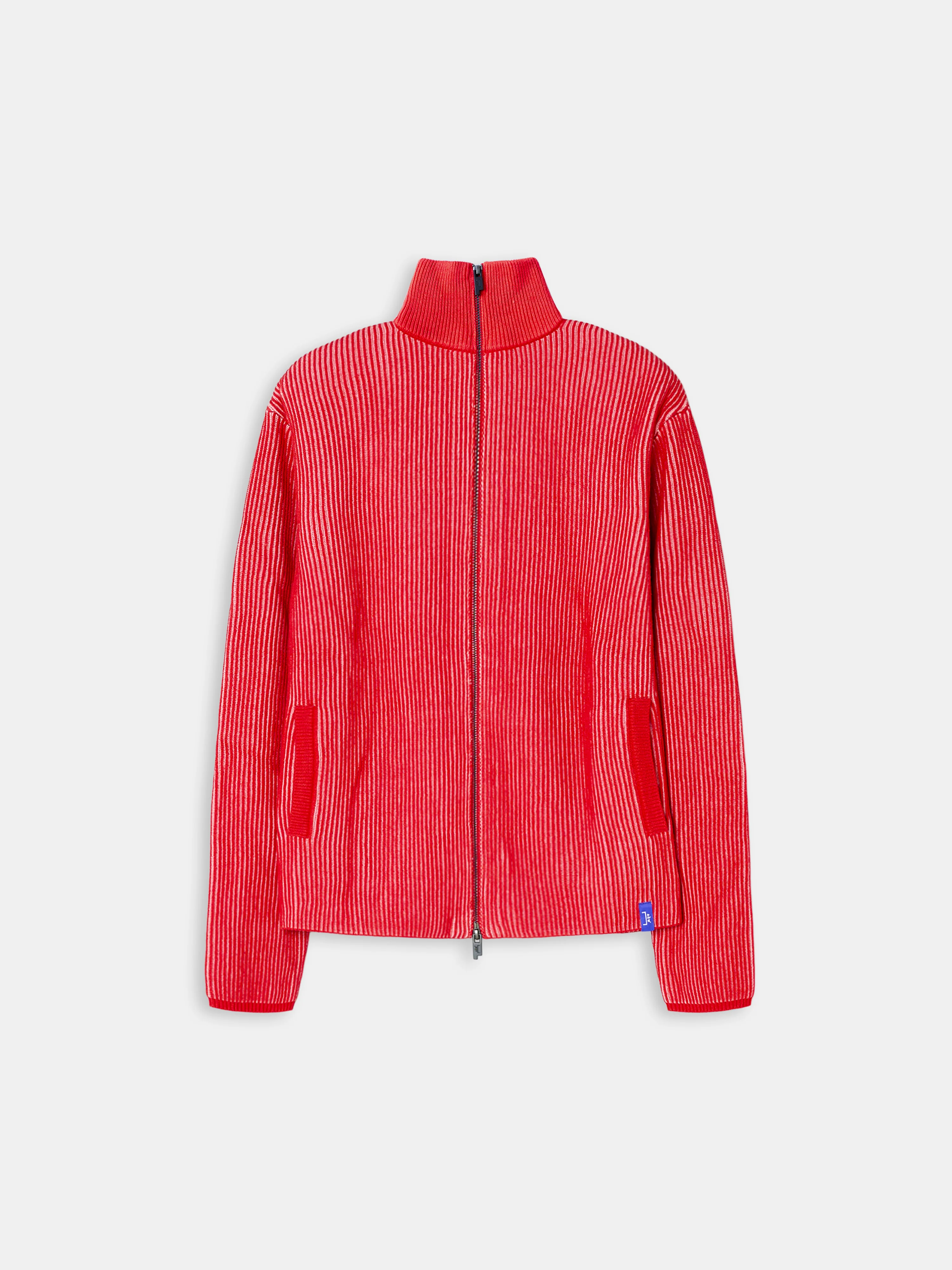 Whitby Full-Zip Knit Cardinal Red