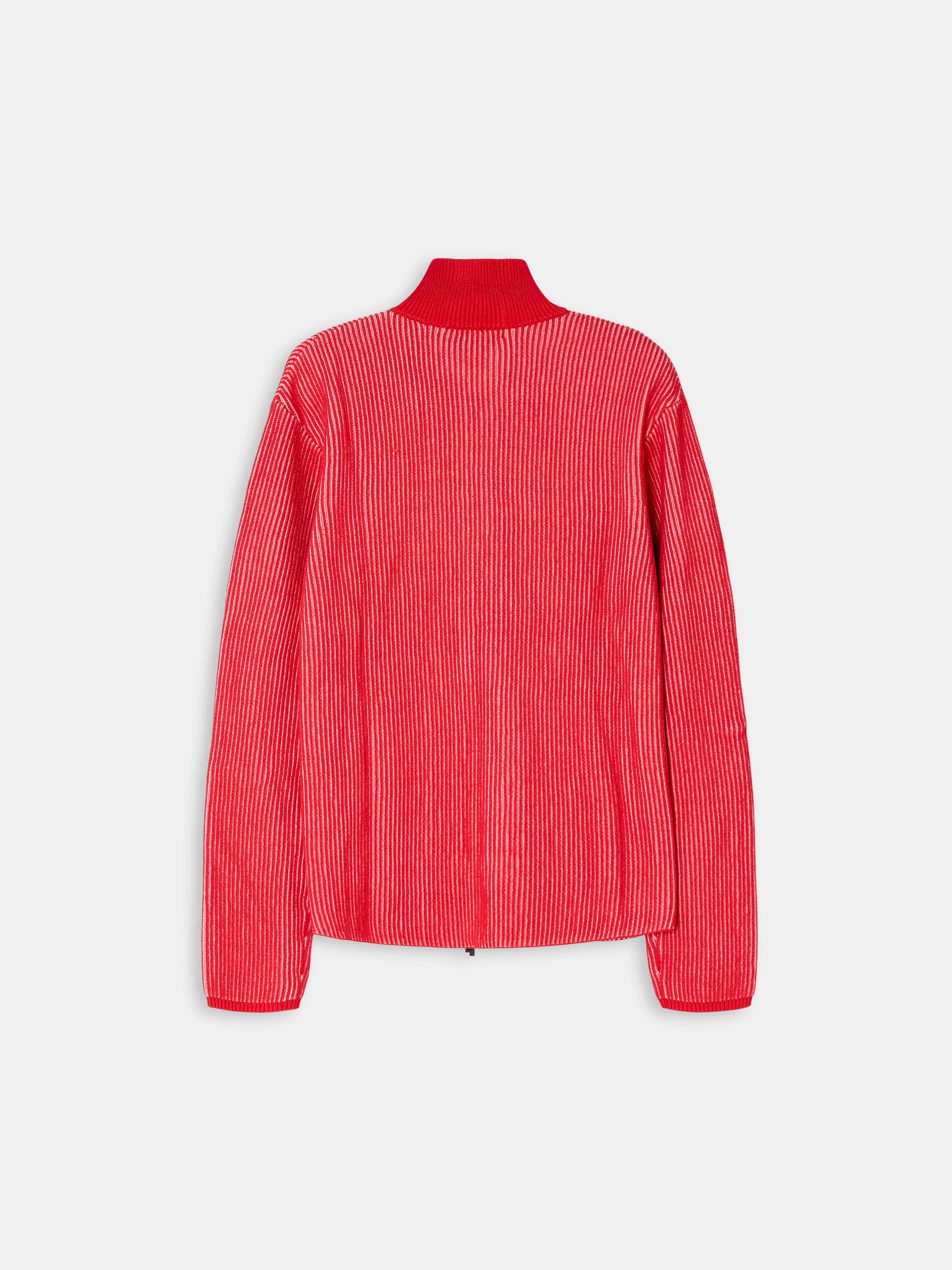 Whitby Full-Zip Knit Cardinal Red - Image 2