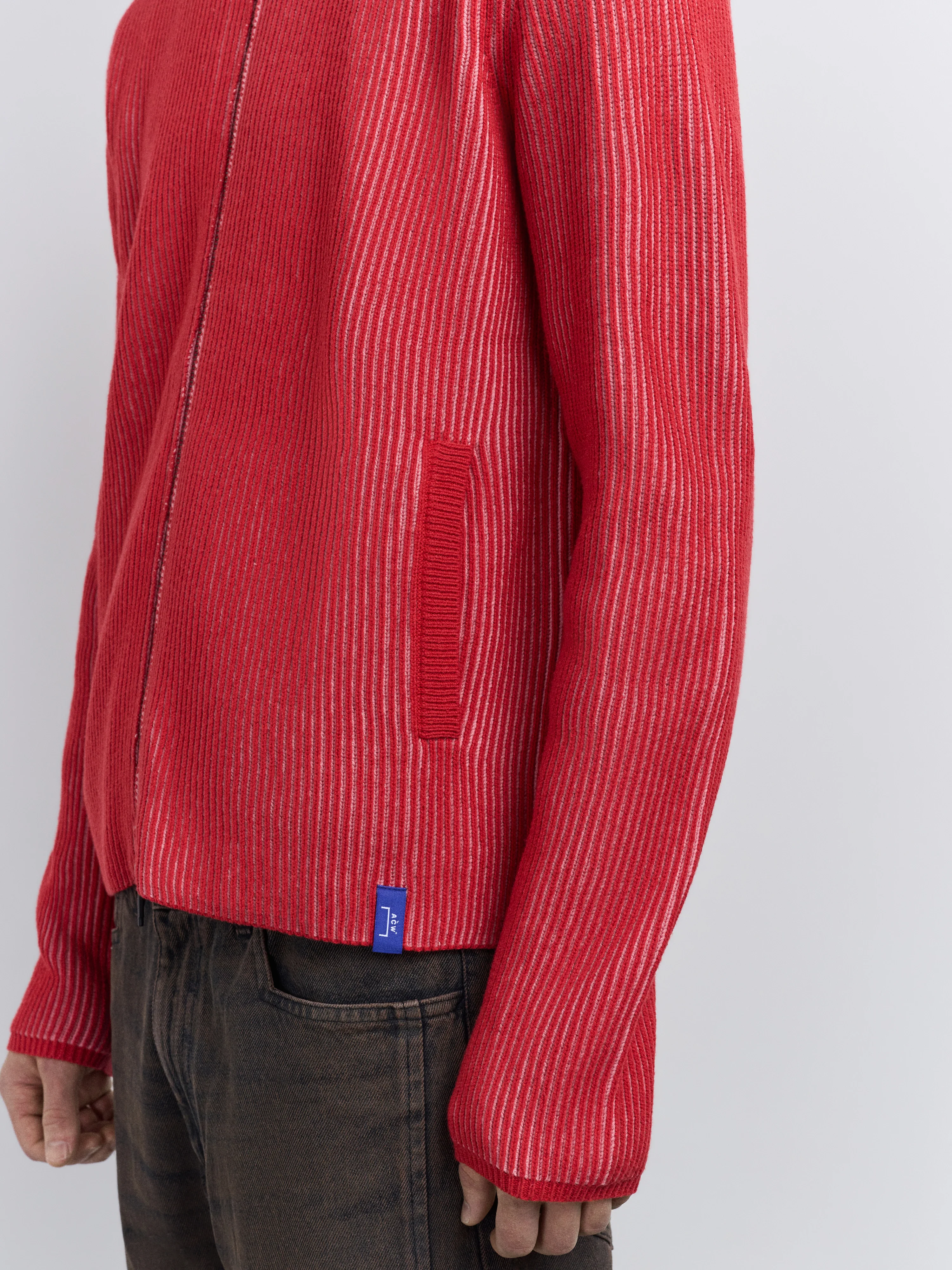 Whitby Full-Zip Knit Cardinal Red - Image 6