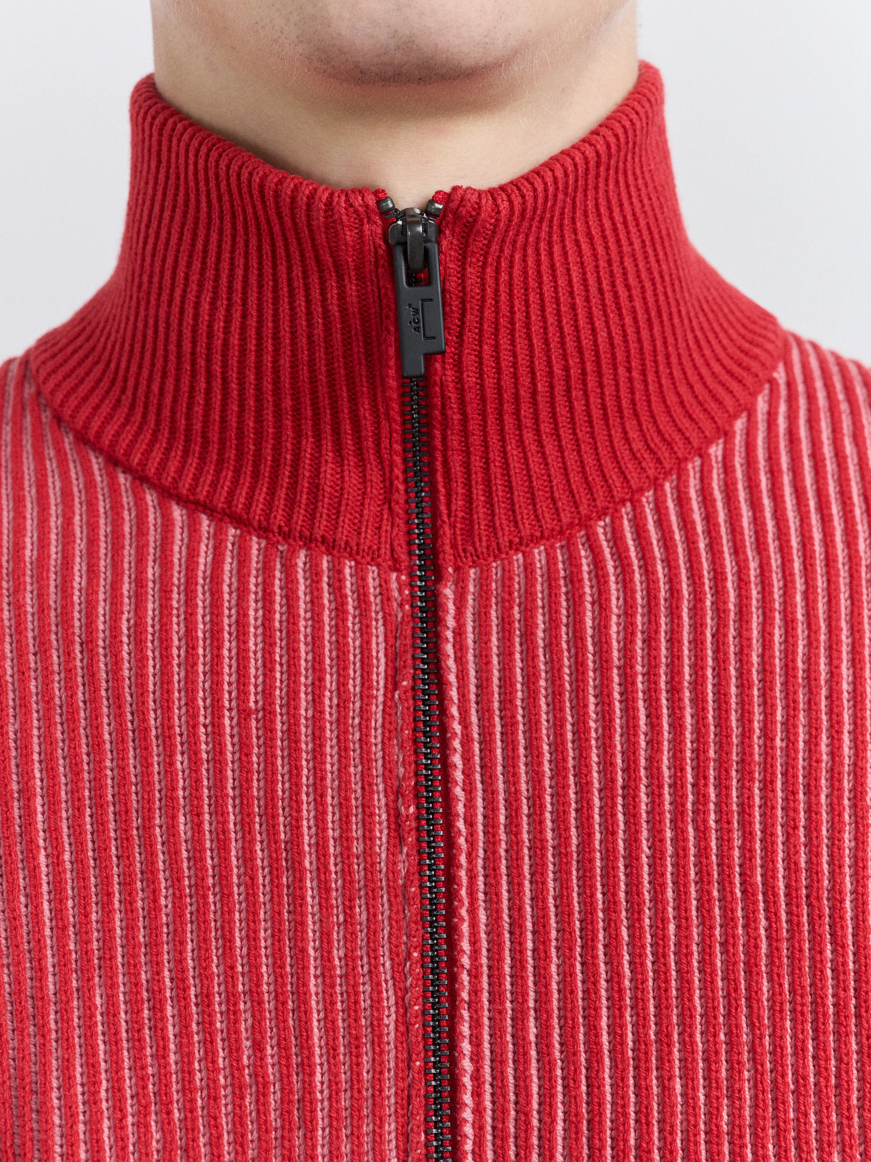 Whitby Full-Zip Knit Cardinal Red - Image 7
